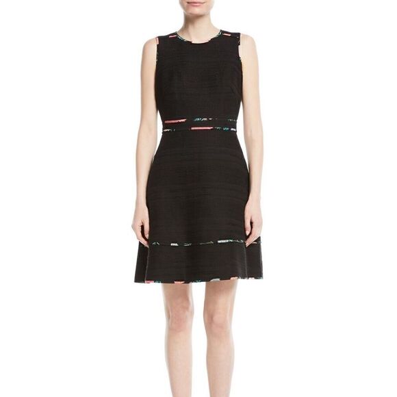 $398 EEUC Kate Spade Blossom Trim Dress in Black Picnic Perfect Tweed Size 2 - Picture 5 of 9